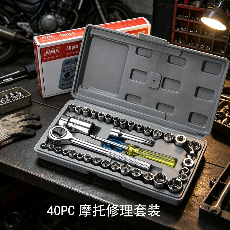 Car Accessories Workshop - Conjunto de Chaves de Soquete para