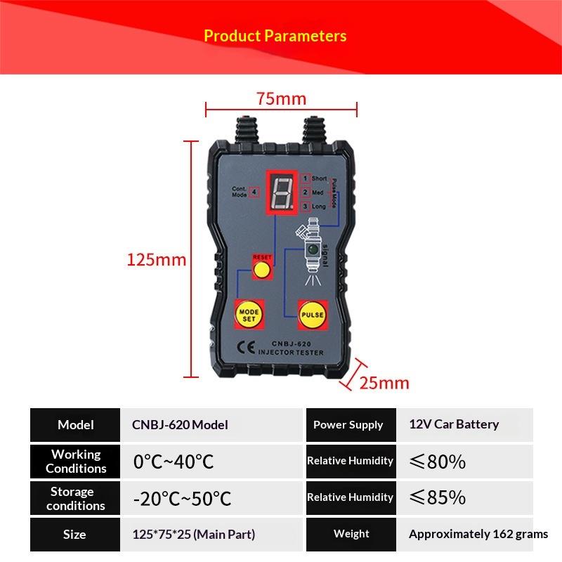 Fuel Injector Cleaner - Testador de Injetores de Combustível Portátil